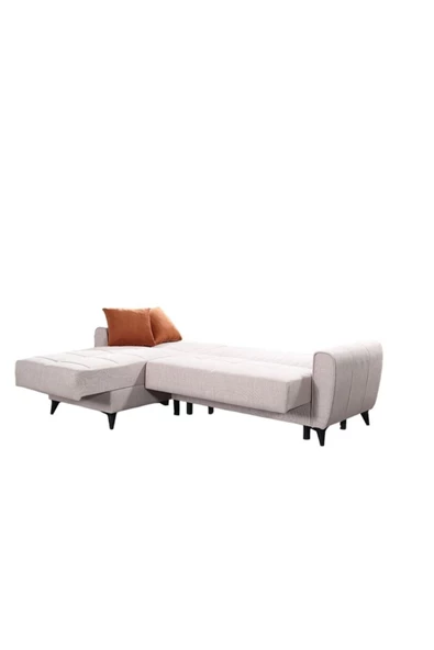 nikshop Nice Köşe Koltuk Takımı - Krem - 7