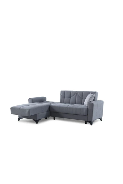 nikshop Mons Yataklı Köşe Koltuk Takımı - Gri - 5