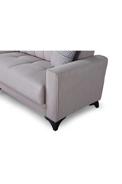 nikshop Mons Yataklı Köşe Koltuk Takımı - Krem - 2