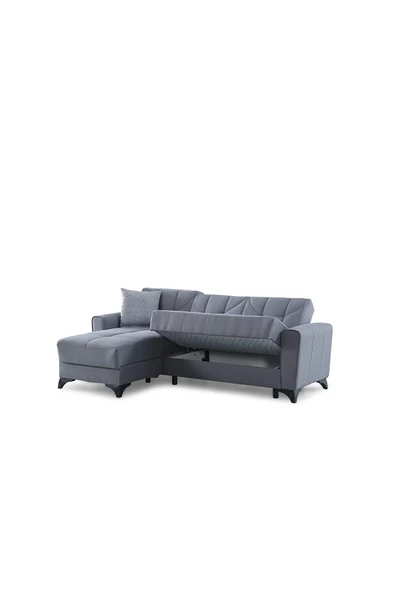 nikshop Mons Yataklı Köşe Koltuk Takımı - Gri - 3