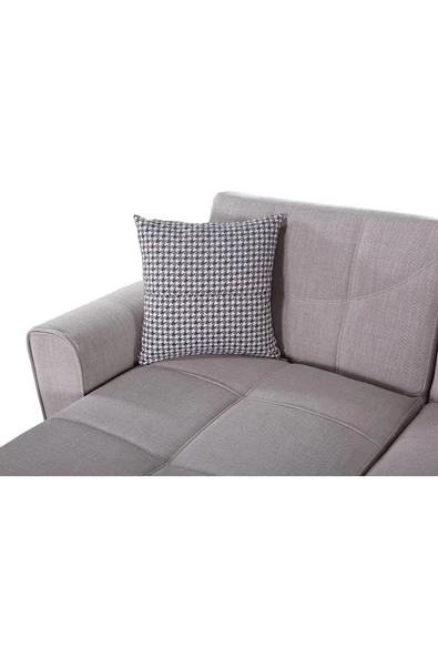 nikshop Mons Yataklı Köşe Koltuk Takımı - Krem - 3