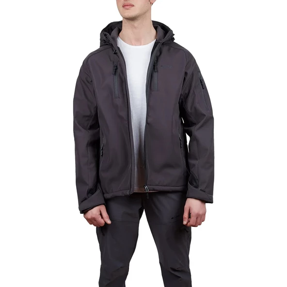 Alpinist Peak Softshell Erkek Outdoor Mont M Beden Antrasit - 2