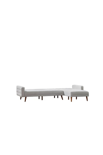 nikshop Soft Yataklı Köşe Koltuk Takımı - Bej - 6