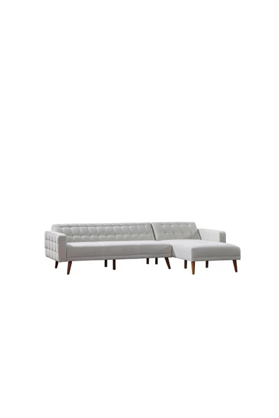 nikshop Soft Yataklı Köşe Koltuk Takımı - Bej - 4