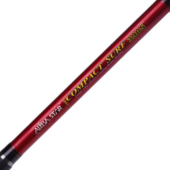Albastar Compact 390 cm 100-250g Atarlı Karbon Surf Olta Kamışı - 4