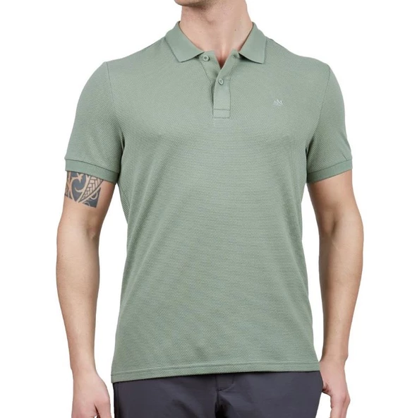 Alpinist Roc Erkek Polo T-Shirt Yeşil-L