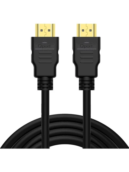 QPORT Q-HDMI102 10 METRE 2.0V 4K 60HZ ALTIN UÇLU 10M HDMI KABLO - 2