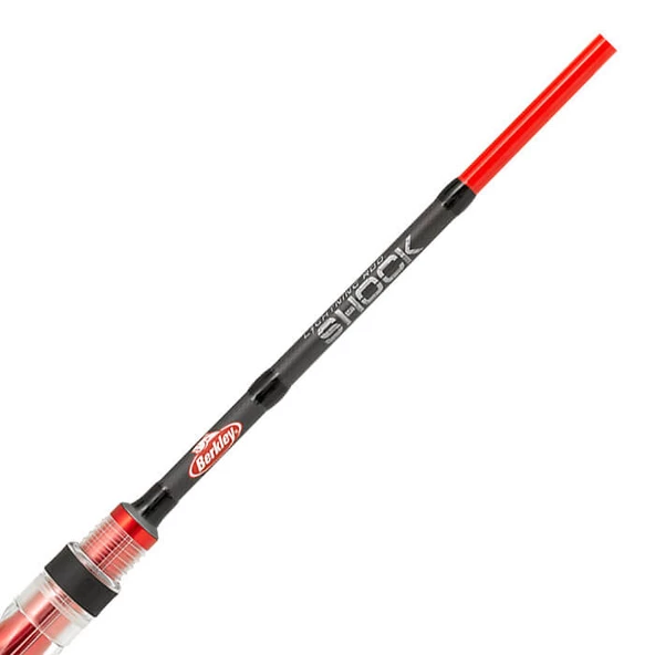 Berkley Shock Spining 274 cm 15-45g Atarlı Karbon Spin Olta Kamışı Red - Resim 5