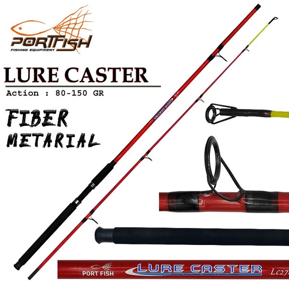Portfish Lure Caster 270 cm 80-150g Atarlı Fiber Olta Kamışı