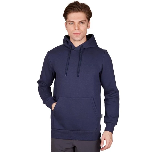 Alpinist Stream Erkek Kapşonlu Sweat L Beden Lacivert