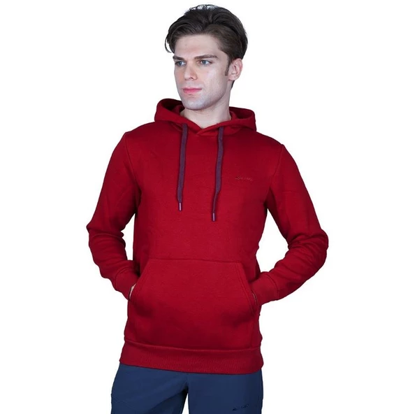 Alpinist Stream Erkek Kapşonlu Sweat M Beden Bordo