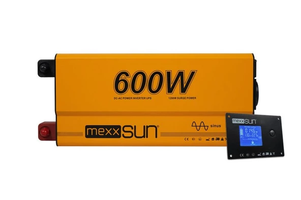 Mexxsun 12V 600W Tam Sinüs UPS (Remote Ekran) İnverter