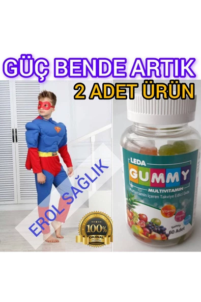 LEDAPHARMA Leda Gummy 60 Yumuşak 2 Adet Ürün Kargo