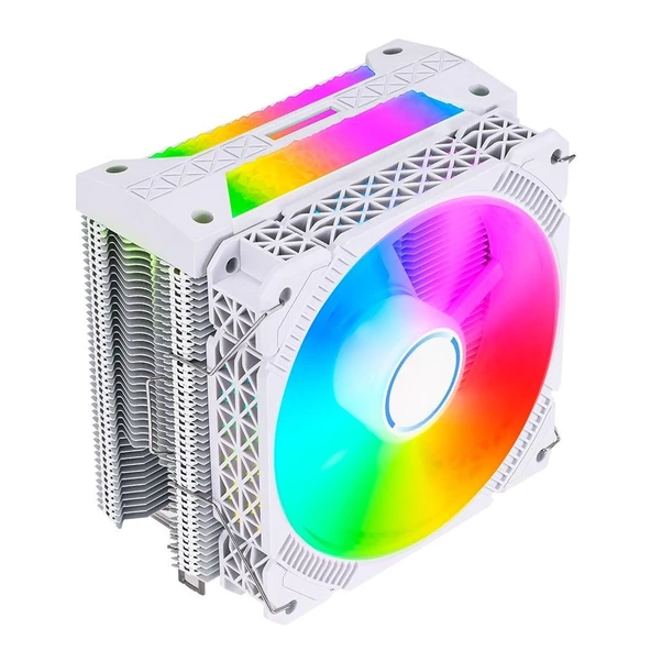 Snt Lc-400W 120 Mm. Argb Amd Intel İşlemci Soğutucu Beyaz - 2