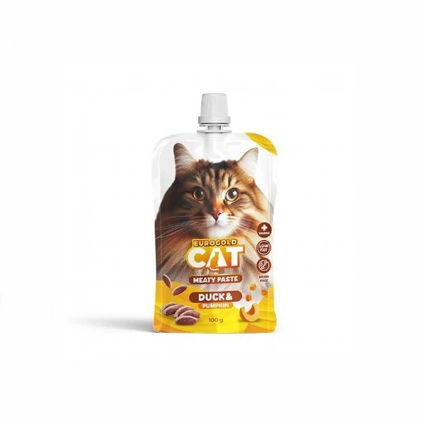 EuroGold Cat Et Ezmesi Ördek-Balkabağı 100 Gr - 2