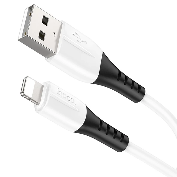 Hoco X82 iPhone Lightning to USB 2.4A Silikon Data ve Şarj Kablosu - 3