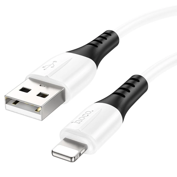 Hoco X82 iPhone Lightning to USB 2.4A Silikon Data ve Şarj Kablosu - 2