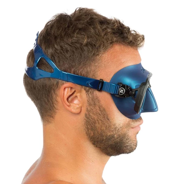 Cressi Calibro Yetişkin Dalış Maskesi Mavi - 5