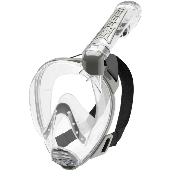 Cressi Duke M-L Beden Tam Yüz Maske Şeffaf-Gümüş - 2