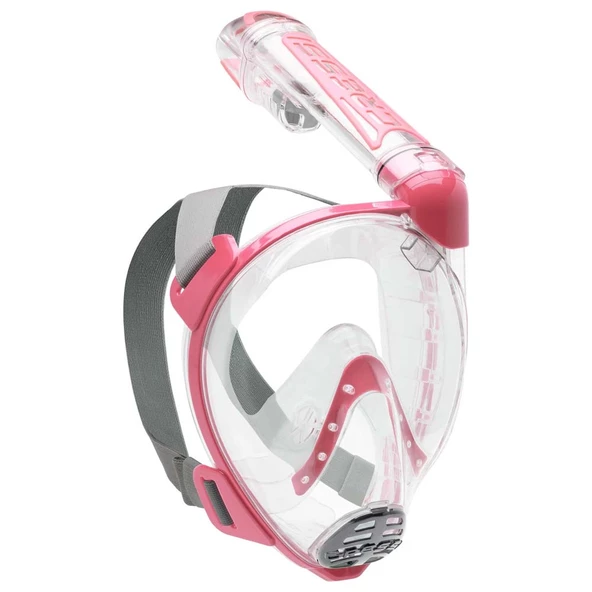 Cressi Duke M-L Beden Tam Yüz Maske Şeffaf-Pembe - 4