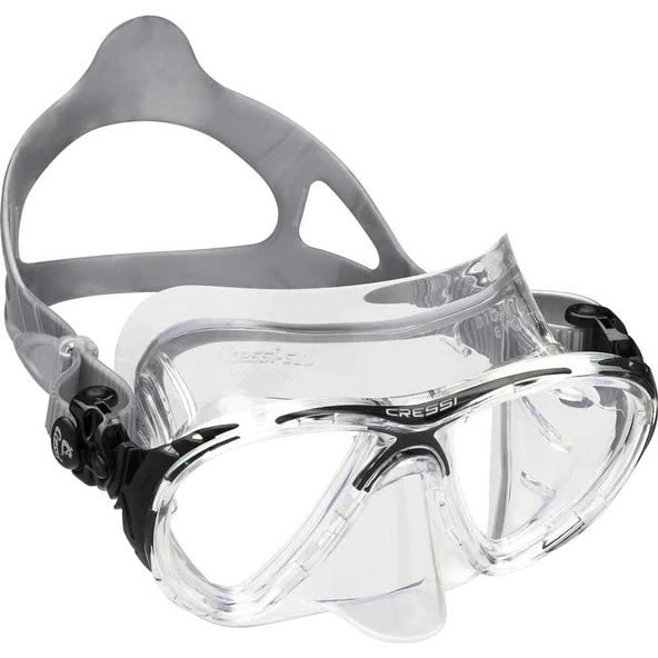 Cressi Big Eyes Evolution Crystal Yetişkin Dalış Maskesi Şeffaf-Siyah - 3