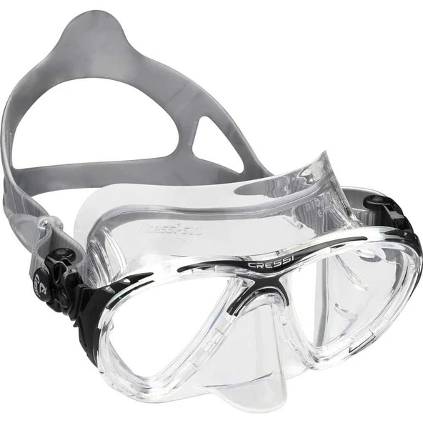 Cressi Big Eyes Evolution Crystal Yetişkin Dalış Maskesi Şeffaf-Siyah - 2