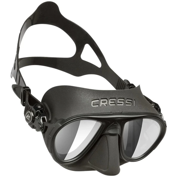 Cressi Calibro Yetişkin Dalış Maskesi Siyah HD Lens - 2
