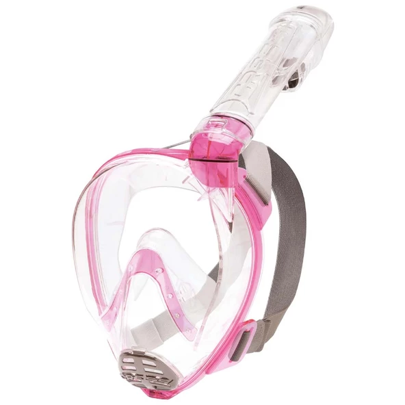 Cressi Baron S-M Beden Yetişkin Tam Yüz Maske Şeffaf-Pembe - 2
