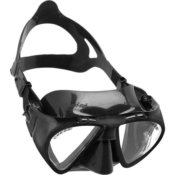 Cressi Penta Plus Yetişkin Dalış Maskesi Siyah-Siyah - 5