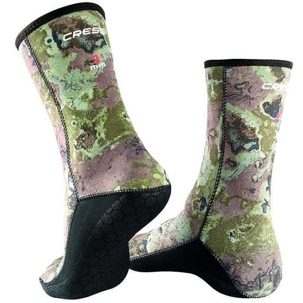 Cressi Metallite 3 mm Camo Dalış Patiği Medium - 2