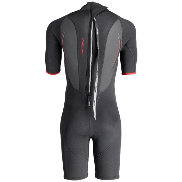 Cressi Altum Man 3 mm Siyah-Kırmızı Shorty Yüzme Elbisesi Xlarge - 4