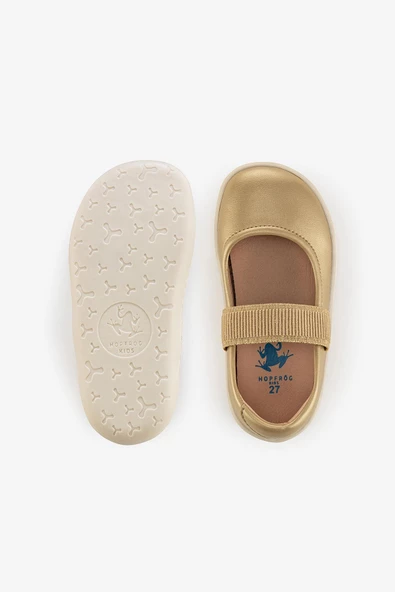 Smart Walker Mary Jane Altın Yıldız Barefoot Kız Babet Ayakkabı - Resim 7