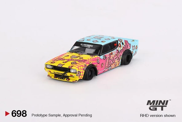 Mini GT Nissan Skyline Kenmeri Liberty Walk LBWK KUMA 698 - Resim 2