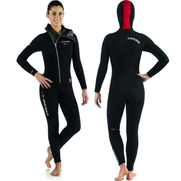 Cressi Diver Lady 5 mm Dalış Elbisesi Large - 4