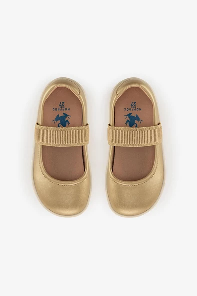 Smart Walker Mary Jane Altın Yıldız Barefoot Kız Babet Ayakkabı - Resim 9