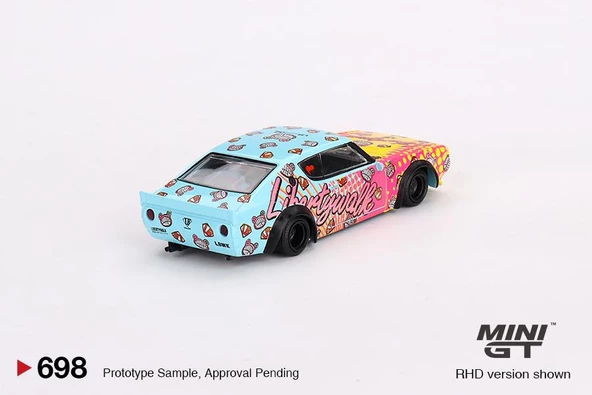 Mini GT Nissan Skyline Kenmeri Liberty Walk LBWK KUMA 698 - Resim 3