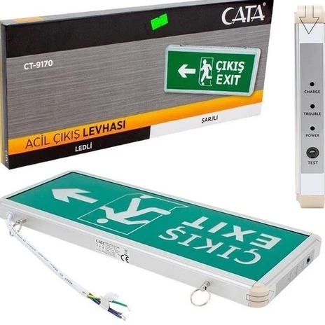 3W EXIT ÇIKIŞ ARMATÜRÜ LEDLİ 3 SAAT AKÜLÜ - 2