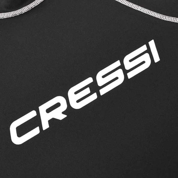 Cressi Lady Kısa Kollu Siyah-Beyaz Yetişkin Rash Guard XSmall