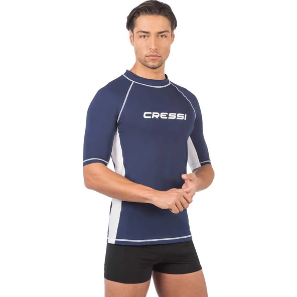 Cressi Man Kısa Kollu Koyu Mavi Rash Guard Small - 3