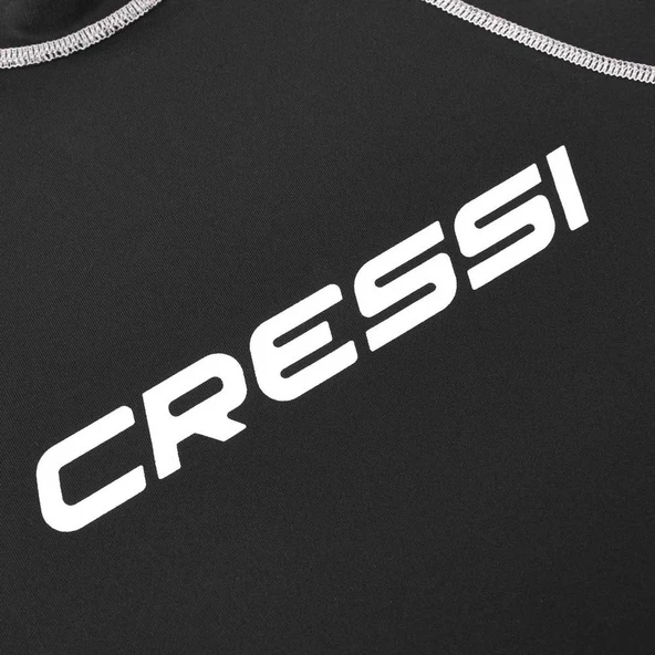Cressi Lady Kısa Kollu Siyah-Beyaz Yetişkin Rash Guard Large - 5