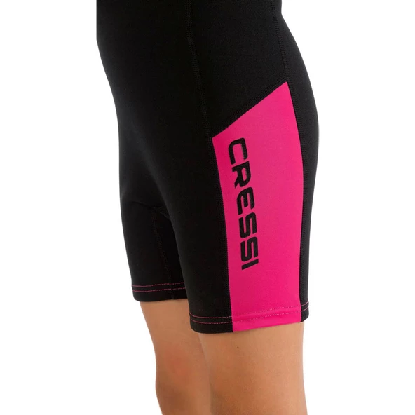 Cressi Little Shark Junior 2 mm Çocuk Shorty Dalış Elbisesi Pembe 13/14 YAŞ - 8