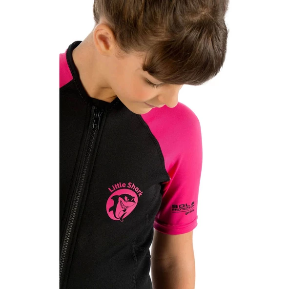 Cressi Little Shark Junior 2 mm Çocuk Shorty Dalış Elbisesi Pembe 9/10 YAŞ - 10