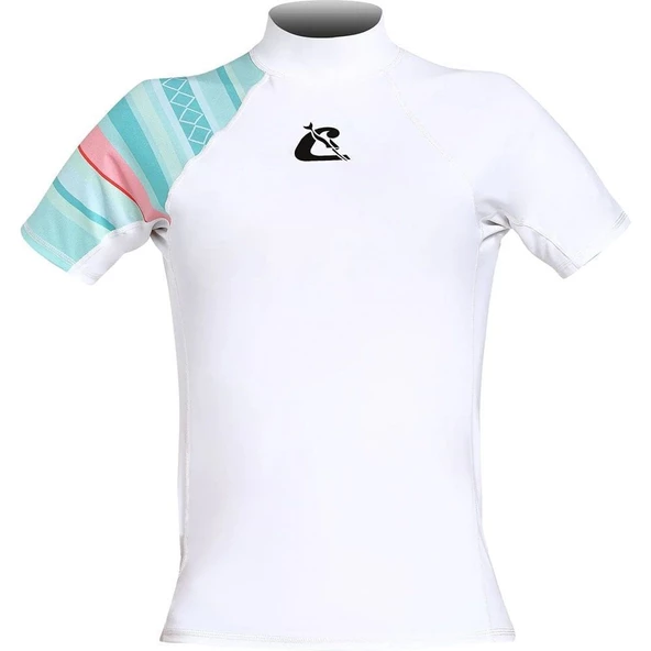 Cressi Shield Lady Beyaz-Açık Mavi Rash Guard XSmall - 5