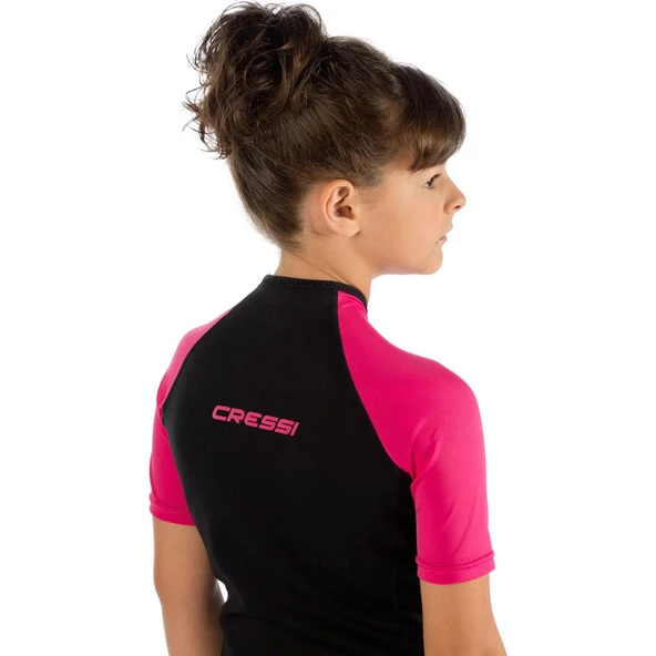 Cressi Little Shark Junior 2 mm Çocuk Shorty Dalış Elbisesi Pembe 9/10 YAŞ - 9