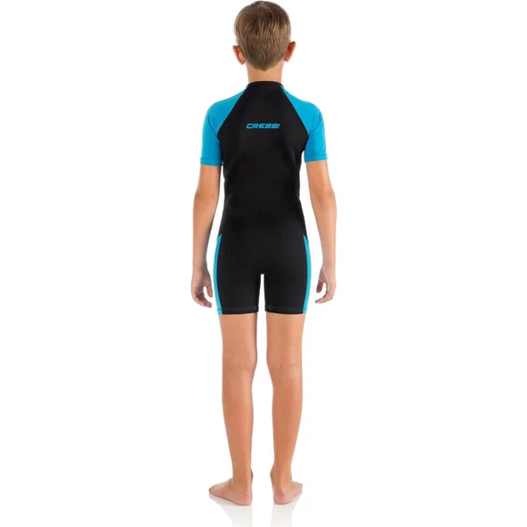 Cressi Little Shark Junior 2 mm Çocuk Shorty Dalış Elbisesi Mavi 9/10 YAŞ - 6