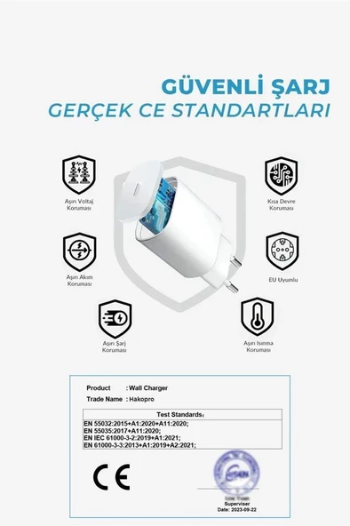 Hakopro 20w Iphone Hızlı Şarj Adaptörü 8 X Xs Xr 11 12 13 14 7 Pro Max Mini Plus Uyumlu Type-c - 4