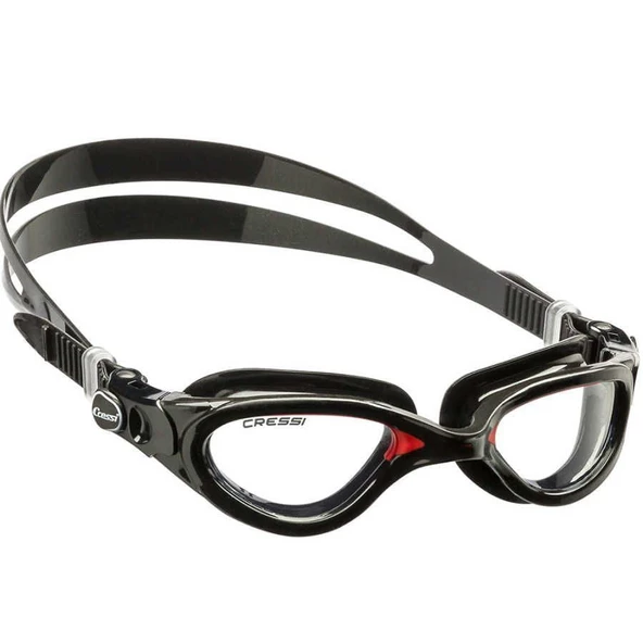 Cressi Flash Yetişkin Deniz Gözlüğü CLEAR-BLACK-BLACK RED