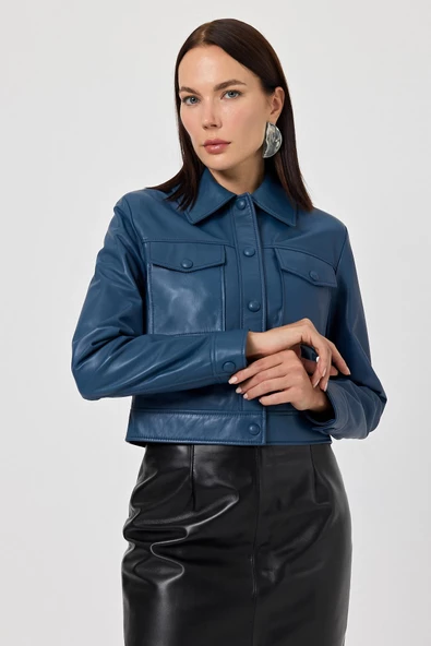 Linea Mavi Deri Ceket - 5