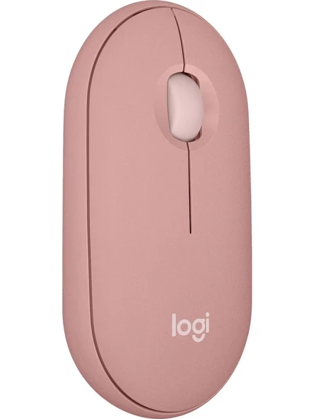 logitech M350 Pebble Sessiz Kablosuz Kompakt Mouse Pembe