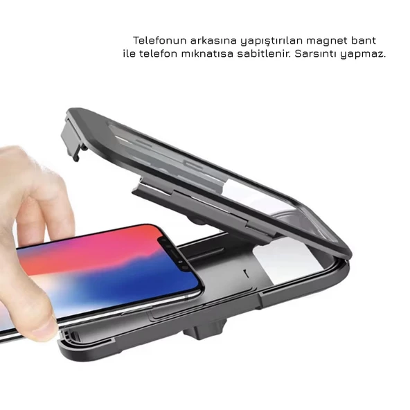 UpWay Su Geçirmez Dokunmatik Bisiklet Motorsiklet Telefon Tutucu Kılıf - 8